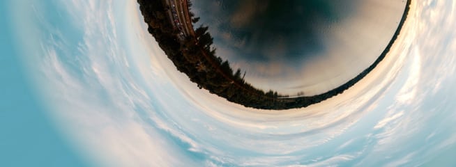 Creative and fun fisheye perspective